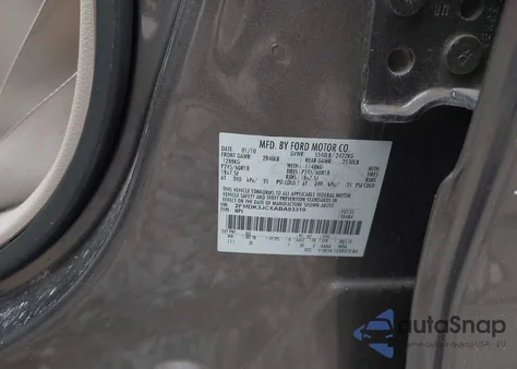 2010 Ford Edge Sel from USA, damaged, VIN 2FMDK3JCXABA93319